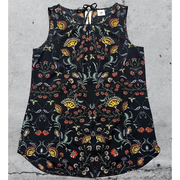 CABI Women’s Black Legend Folklore Print Sleeveless Top Size Medium Style #3621 - Picture 2 of 8